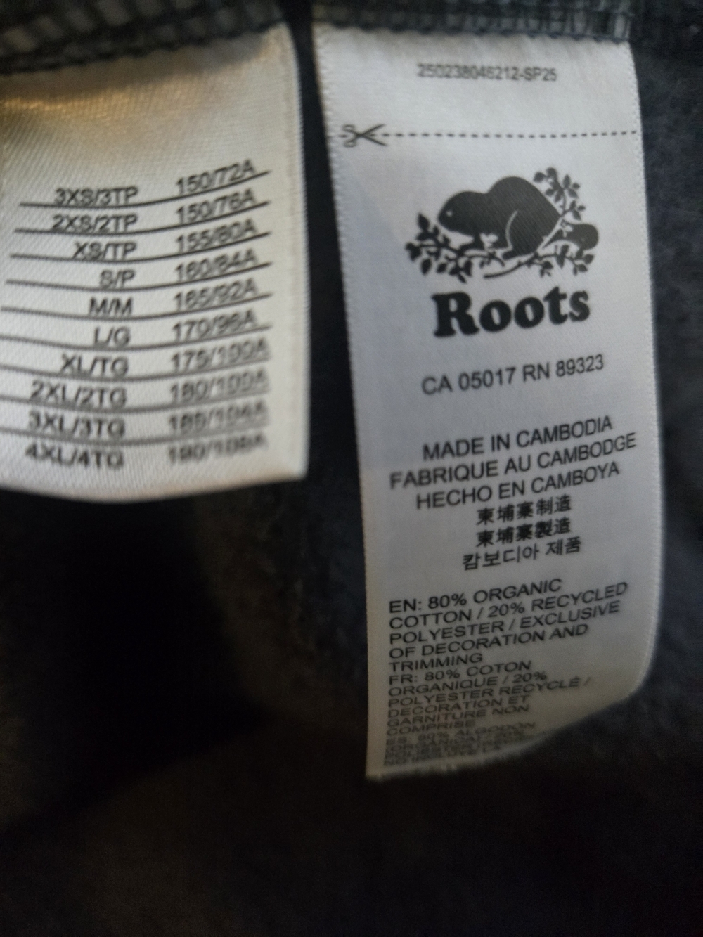 Roots Blue Grey Crewneck Sweatshirt Cropped- Women's Small - Picture 7 of 7